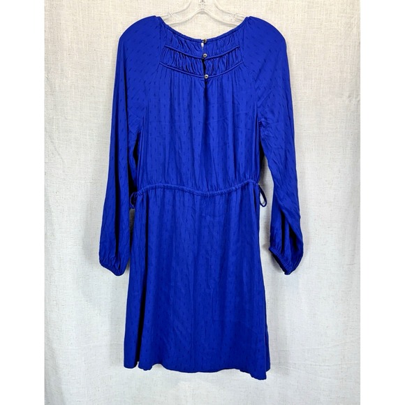 Fatface Taylor Knee Length Bright Royal Blue‎ Viscose Dress 10 - Picture 5 of 12